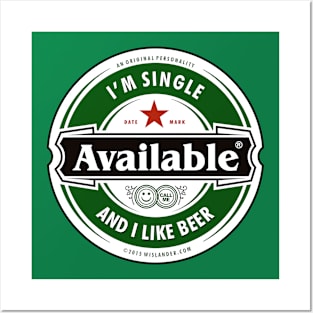 Single and Like Beer Posters and Art